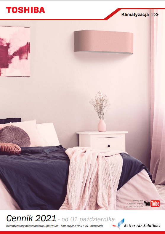 Nowy cennik TOSHIBA HVAC - od 01 października 2021 !